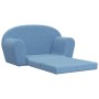 Sofá cama de niños 2 plazas felpa suave azul