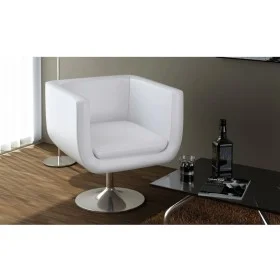 Barhocker aus weißem Kunstleder von vidaXL, Sessel - Ref: Foro24-240040, Preis: 183,65 €, Rabatt: %