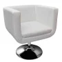 Barhocker aus weißem Kunstleder von vidaXL, Sessel - Ref: Foro24-240040, Preis: 183,65 €, Rabatt: %