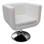 Taburetes de cocina 2 unidades cuero artificial blanco de vidaXL, Sillones - Ref: Foro24-160439, Precio: 359,62 €, Descuento: %