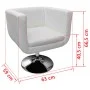 Barhocker aus weißem Kunstleder von vidaXL, Sessel - Ref: Foro24-240040, Preis: 183,65 €, Rabatt: %