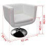 Barhocker aus weißem Kunstleder von vidaXL, Sessel - Ref: Foro24-240040, Preis: 187,66 €, Rabatt: %