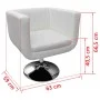 Taburetes de cocina 2 unidades cuero artificial blanco de vidaXL, Sillones - Ref: Foro24-160439, Precio: 359,62 €, Descuento: %
