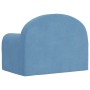 Sofá cama infantil felpa suave azul