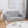Sofá cama de niños 2 plazas felpa suave gris claro