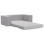 Sofá cama de niños 2 plazas felpa suave gris claro
