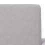 Sofá cama de niños 2 plazas felpa suave gris claro