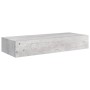 Betongraues MDF-Wandregal mit Schublade 60x23,5x10 cm von vidaXL, Regale und Regale - Ref: Foro24-330265, Preis: 66,79 €, Rab...