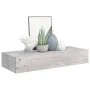 Concrete gray MDF wall shelf with drawer 60x23.5x10 cm by vidaXL, Shelves and shelves - Ref: Foro24-330265, Price: 68,37 €, D...