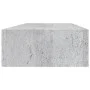 Concrete gray MDF wall shelf with drawer 60x23.5x10 cm by vidaXL, Shelves and shelves - Ref: Foro24-330265, Price: 68,37 €, D...