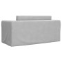 Sofá cama de niños 2 plazas felpa suave gris claro