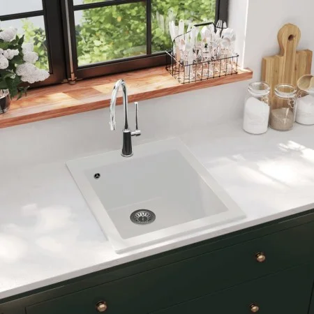 Cream White Granite Overlay Sink by vidaXL, Sinks - Ref: Foro24-141674, Price: 159,99 €, Discount: %