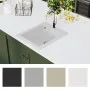 Cremeweißes Granit-Overlay-Waschbecken von vidaXL, Sinkt - Ref: Foro24-141674, Preis: 159,99 €, Rabatt: %