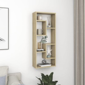 Plywood wall shelf in oak color 36x16x90 cm by vidaXL, Shelves and shelves - Ref: Foro24-803014, Price: 36,12 €, Discount: %
