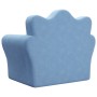 Sofá cama infantil felpa suave azul