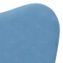 Sofá cama infantil felpa suave azul