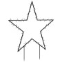 Estrella de luz decorativa Navidad con estacas 80 LED 60 cm