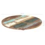 Runde Tischplatte 40 cm 25-27 mm massives Recyclingholz von vidaXL, Tischplatten - Ref: Foro24-286036, Preis: 33,90 €, Rabatt: %