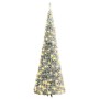 Árbol de Navidad artificial desplegable con nieve 200 LED 210cm