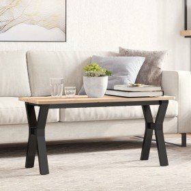 Patas de mesa de centro estructura Y acero 90x30x43 cm