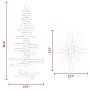 Árbol de Navidad de madera de adorno madera maciza pino 90 cm