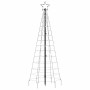 Árbol de Navidad LED con estacas 220 LEDs blanco frío 180 cm