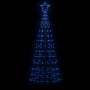 Árbol de Navidad LED con estacas 220 LEDs azul 180 cm