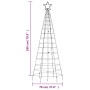 Árbol de Navidad LED con estacas 220 LEDs azul 180 cm