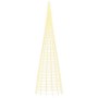 Árbol de Navidad en asta bandera 3000 LED blanco cálido 800 cm