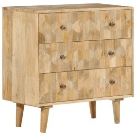 Cajonera de madera maciza de mango 70x35x70 cm en Aparadores | Comprar online en Foro24