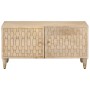 Mesa de centro de madera maciza de mango 80x50x40 cm