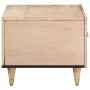 Mesa de centro de madera maciza de mango 80x50x40 cm