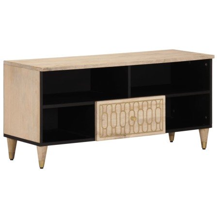 Mueble de TV madera maciza de mango 100x33x46 cm en Muebles TV | Comprar online en Foro24