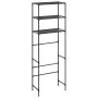 3-tier shelf above black toilet 53x28x169 cm by vidaXL, Towel racks - Ref: Foro24-288329, Price: 24,48 €, Discount: %