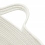Cesta para ropa sucia algodón marrón y blanco Ø60x36 cm