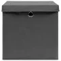 Storage boxes with lids 4 pcs gray fabric 32x32x32 cm by vidaXL, Storage baskets - Ref: Foro24-288335, Price: 31,79 €, Discou...
