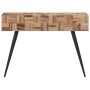 Mesa consola teca reciclada maciza 110x34x80 cm