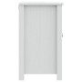 Mueble de lavabo baño BERG madera maciza pino blanco 60x34x59cm