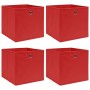 Storage boxes 4 pcs red fabric 32x32x32 cm by vidaXL, Storage baskets - Ref: Foro24-288361, Price: 25,36 €, Discount: %