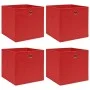 Storage boxes 4 pcs red fabric 32x32x32 cm by vidaXL, Storage baskets - Ref: Foro24-288361, Price: 24,90 €, Discount: %