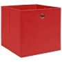 Storage boxes 4 pcs red fabric 32x32x32 cm by vidaXL, Storage baskets - Ref: Foro24-288361, Price: 24,90 €, Discount: %