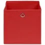 Storage boxes 4 pcs red fabric 32x32x32 cm by vidaXL, Storage baskets - Ref: Foro24-288361, Price: 24,90 €, Discount: %