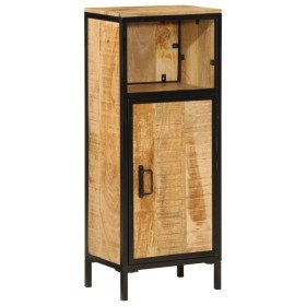 Mueble de baño madera maciza de mango y hierro 40x27x90 cm Mueble de baño madera maciza de mango y hierro 40x27x90 cm