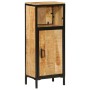 Mueble de baño madera maciza de mango y hierro 40x27x90 cm