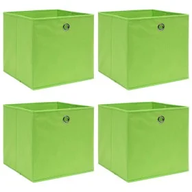 Storage boxes 4 pcs green fabric 32x32x32 cm by vidaXL, Storage baskets - Ref: Foro24-288369, Price: 24,54 €, Discount: %