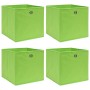 Aufbewahrungsboxen 4 Stück grüner Stoff 32x32x32 cm von vidaXL, Aufbewahrungskörbe - Ref: Foro24-288369, Preis: 25,18 €, Raba...