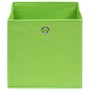 Aufbewahrungsboxen 4 Stück grüner Stoff 32x32x32 cm von vidaXL, Aufbewahrungskörbe - Ref: Foro24-288369, Preis: 25,18 €, Raba...