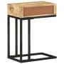 Mesa auxiliar forma de U madera maciza de mango 45x30x61 cm de vidaXL, Mesas auxiliares - Ref: Foro24-289091, Precio: 81,41 €...