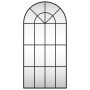Espejo de pared arco de hierro negro 50x100 cm