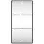 Espejo de pared rectangular de hierro negro 30x60 cm